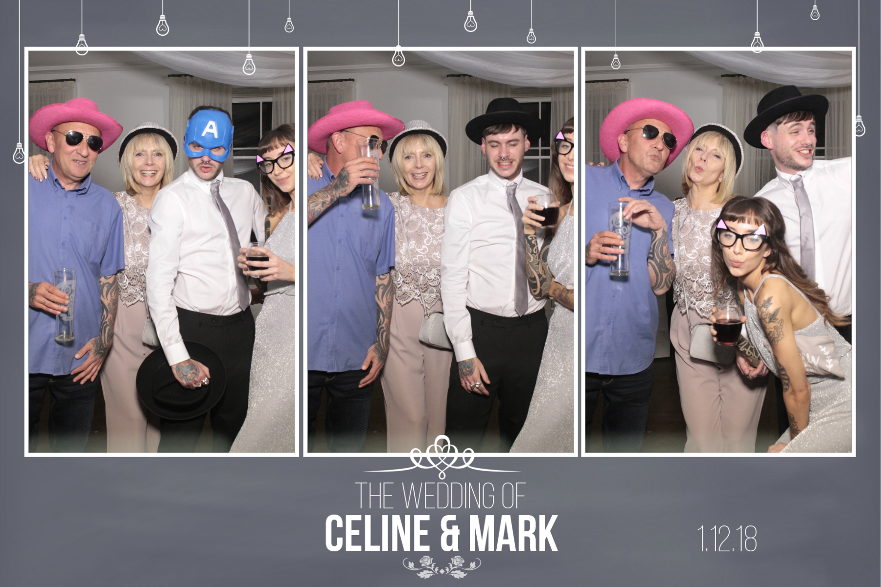 Mark and Celine's Wedding | View more photos from the event at gallery.myphotoboothexperience.co.uk/u/MyPhotoBoothExperienceLtd/Mark-and-Celines-Wedding